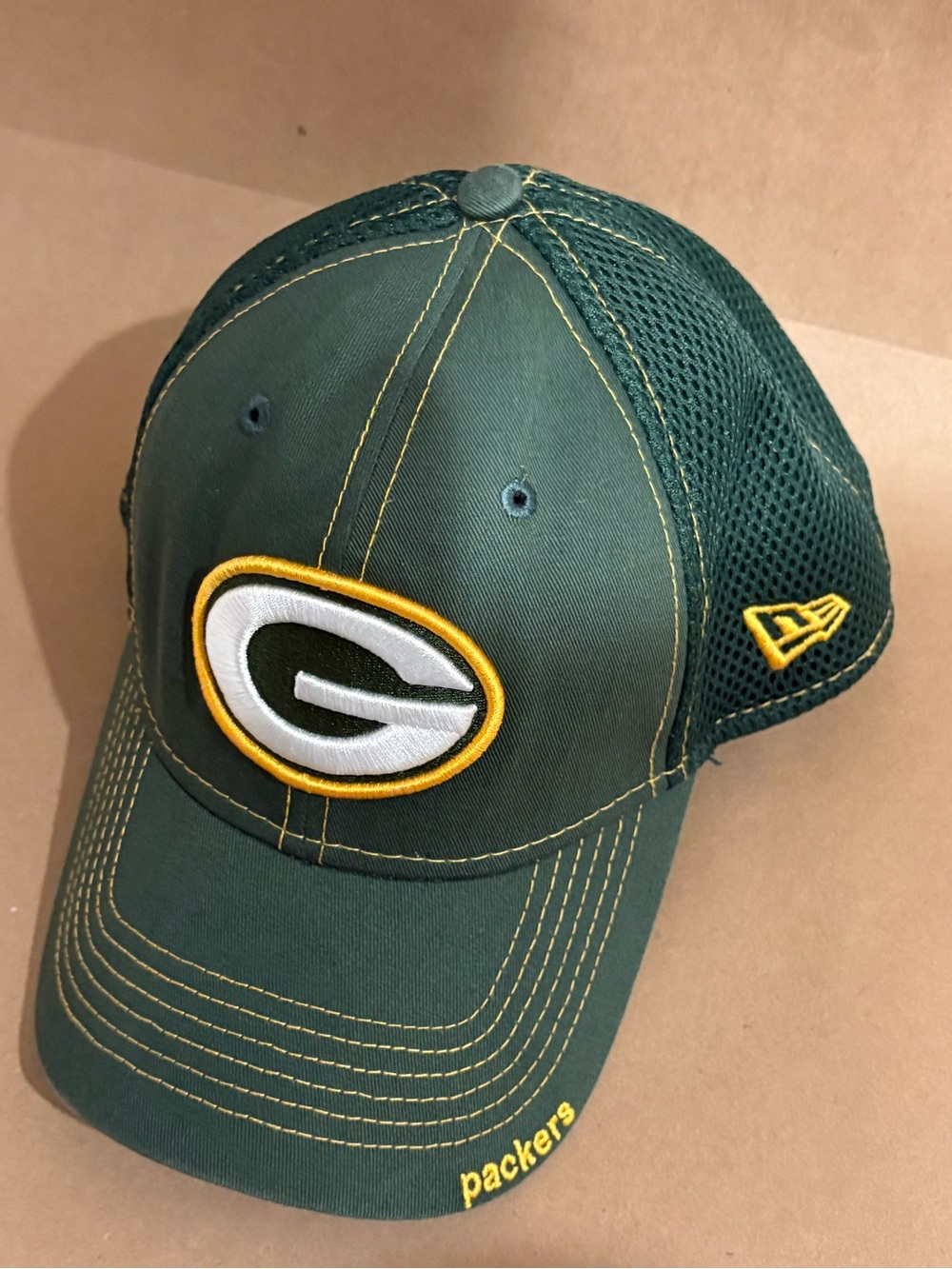 New Era Green and Gold Green Bay Packers Mesh Back Cap